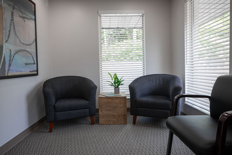 chairs in lobby