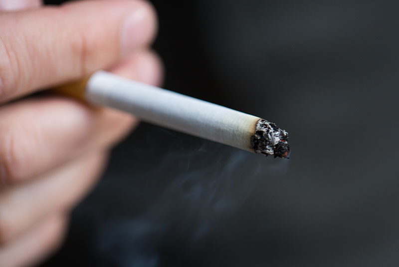 person smoking
