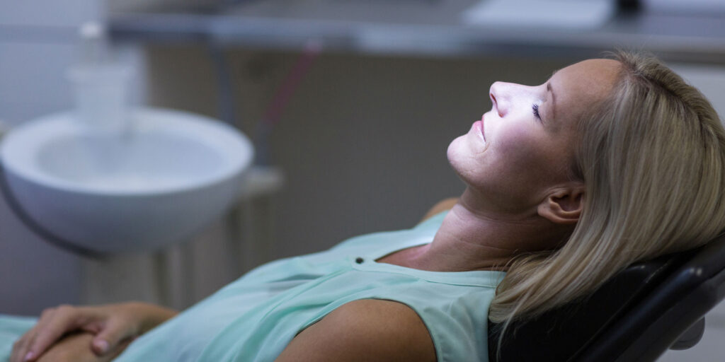 lady during sedation