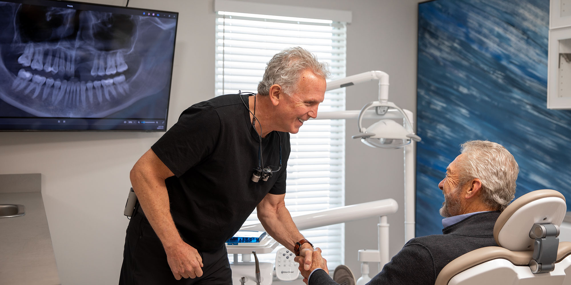 dr doolin welcoming patient