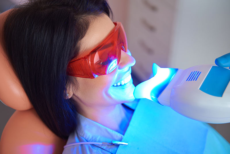 tooth whitening laser